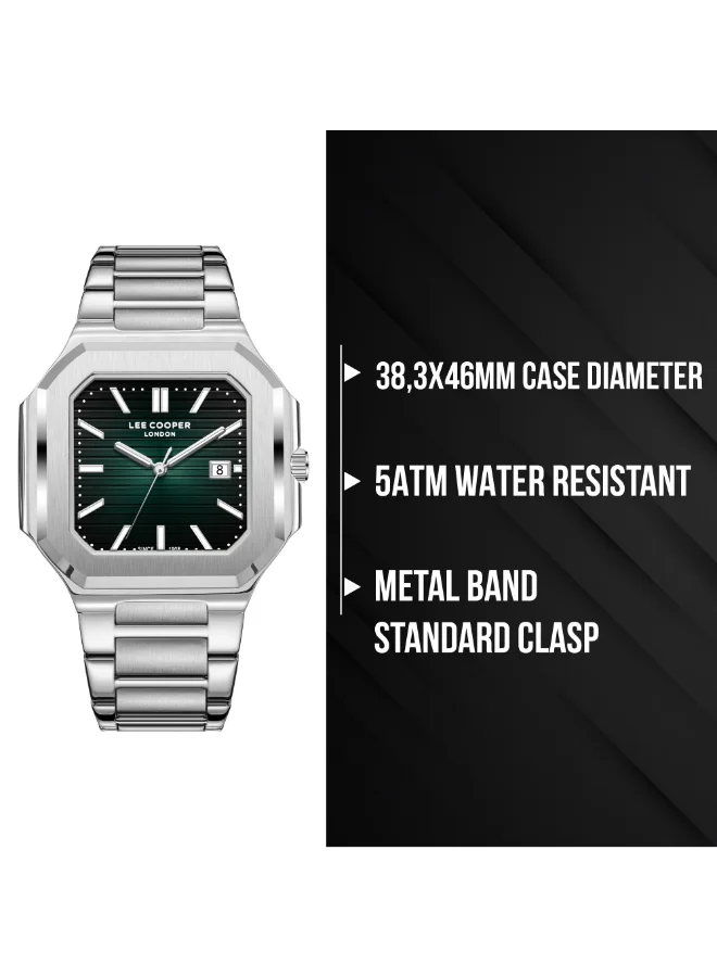 Lee Cooper  Men's METAL Analog Watch LC08269.370 - 38,3X46 mm for Men | Best Price UAE